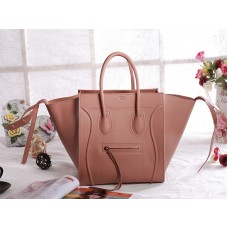 Bolso tote cuadrado Phantom de Celine, color rosa camarón