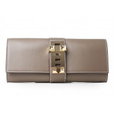 Bolso de mano Hermes Medor color caqui