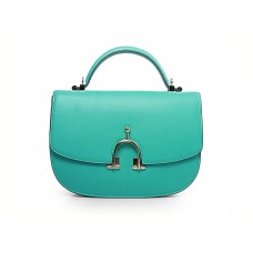 Bolso de hombro Hermes Stirrup Turquesa