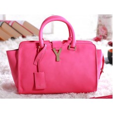 Bolso tote Cabas Chyc Original de piel rosa intenso de Yves Saint Laurent