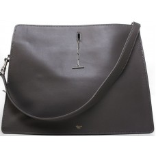 Bolso de hombro Celine de piel de becerro gris