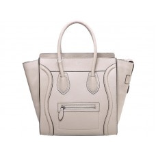 Bolso tote mediano Celine de piel de becerro color caqui claro