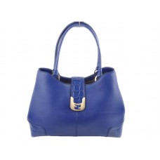 Bolso tote Fendi Chameleon de piel azul