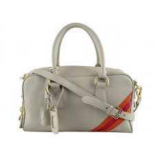 Bolso Prada de piel napa con asa superior, gris