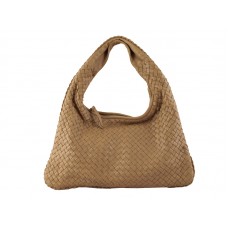 Bottega Veneta Ébano Intrecciato Nappa Veneta Pequeña Albaricoque