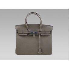 Hermes Birkin 30 Togo Cuero Gris