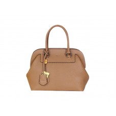 Bolso satchel Selleria Adele mediano de piel original de Fendi en color camello