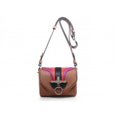 Bolso bandolera pequeño Givenchy Obsidian en marrón tostado