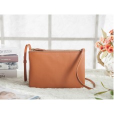Bolso bandolera Celine Mini Trio marrón oscuro