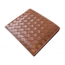 Cartera plegable Bottega Veneta en Intrecciato Vn marrón