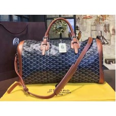 Goyard Goyardine Croisiere 45 Negro Con Adornos De Piel Marrón 2309