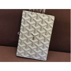 Porta Pasaporte Goyard Goyardine Gris Claro