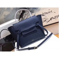 Riñonera Celine Micro de piel de becerro granulada azul