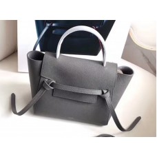 Riñonera Celine Micro de piel de becerro granulada gris