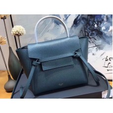 Riñonera Celine Micro de piel de becerro granulada azul claro