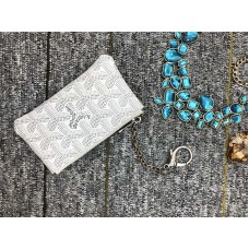 Llavero monedero Goyard blanco
