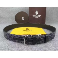 Cinturón Goyard Chevron Goyardine de piel Gris