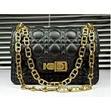 Bolso Dior Miss Dior de piel de cordero negra