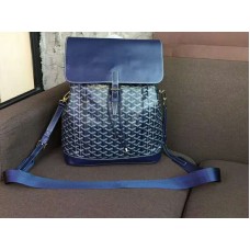 Mochila Goyard Goyardine de piel de becerro Alpin Azul