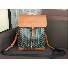 Mochila Goyard Goyardine de piel de becerro Alpin Marrón