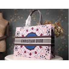 Bolso Dior Book Tote Kaleidiorscopic Azul Rosa