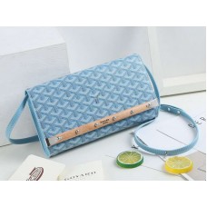 Bolso de mano Goyard Monte Carlo con correa Pm azul claro