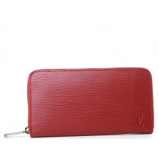 Organizador de piel con cremallera Epi de Louis Vuitton, color rojo