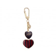 Llavero Louis Vuitton Heart Stripes Negro