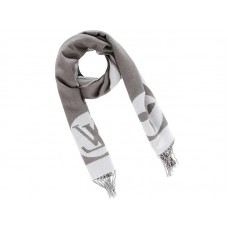 Bufanda de cachemira gris para amantes de la moda de Louis Vuitton