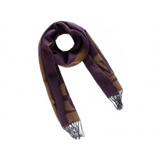 Bufanda de cachemira morada para amantes de la moda de Louis Vuitton