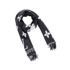 Bufanda de cachemira con monograma Fashion Lovers de Louis Vuitton en gris