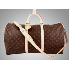 Louis Vuitton Monogram Keepall 50 con correa para el hombro