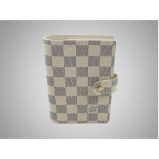 Funda para agenda con anillas pequeñas Damier Azur de Louis Vuitton