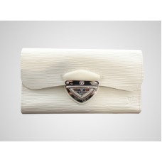 Cartera Louis Vuitton Epi de cuero Eugenie - Marfil