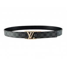 Cinturón Louis Vuitton Initiales Damier Grafito