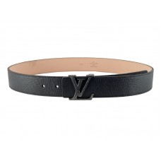 Louis Vuitton Initiales Taiga Cinturón De Piel Pizarra