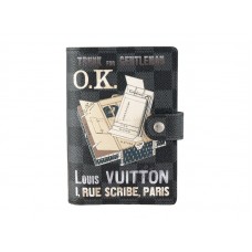 Funda para agenda con anillas pequeñas Damier Graphite de Louis Vuitton