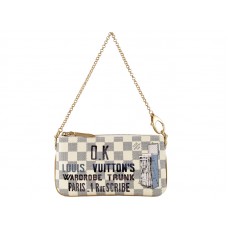 Baúl de embrague Louis Vuitton Damier Azur Milla