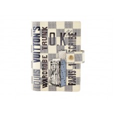 Funda para agenda con anillas pequeñas Damier Azur de Louis Vuitton