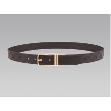 Cinturón reversible Boston de piel de becerro esmaltada dorada de Louis Vuitton