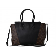 Bolso Louis Vuitton W Monogram & Leather Pm Negro