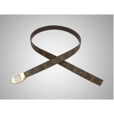 Cinturón Louis Vuitton Monogram Ellipse con hebilla dorada