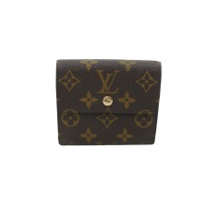 Monedero y billetera con broche y monograma de Louis Vuitton