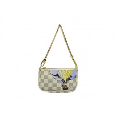 Louis Vuitton Damier Azur Mini Pochette Accesorios Illustre
