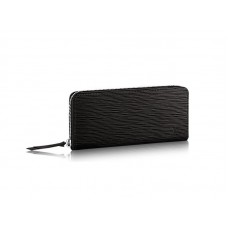 Cartera Louis Vuitton Epi de cuero Clemence Negro