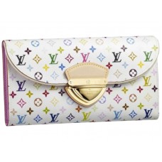 Cartera Louis Vuitton Multicolore White Eugenie Pink
