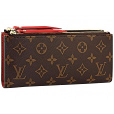 Cartera Louis Vuitton Adele de lona con monograma fucsia