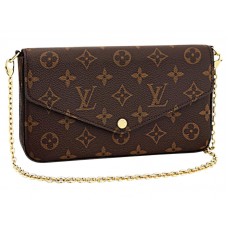 Louis Vuitton Felicie de lona con monograma