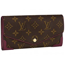 Cartera Sarah de lona con monograma de Louis Vuitton Retiro Aurore