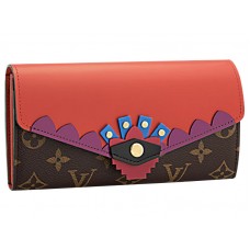Cartera Louis Vuitton Monogram Canvas Sarah Totem Flamingo